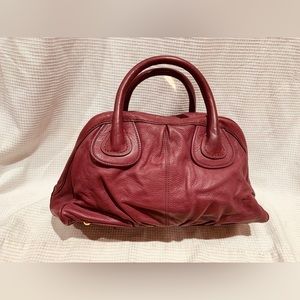 PRESA SHOULDER  SATCHEL  HANDBAG  PEBBLE LEATHER  ZIPPED